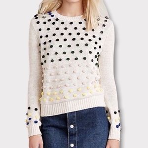 Anthropologie Pom Pom Sweater XS